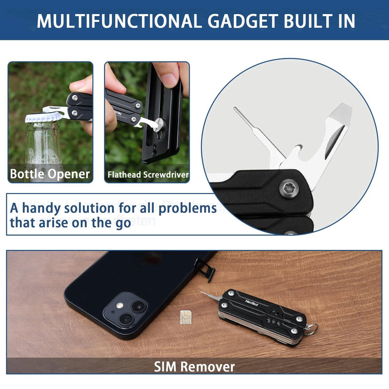 NexTool Mini Sailor Pliers Lite 10 In 1 Folding EDC Multi Tool Scissors Screwdriver Outdoor Portable Equipment Hand Tools