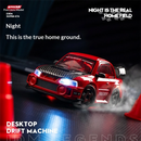 WHOOSH S6 RTR 1/43 2.4G 4WD for TOYOTA for Supra GT4 for Mitsubishi Evo 4 Officially Licensed Mini Q Drift RC Car Remote Control Race LED Light High-Speed Motor On-Road Racing Vehicle Model Boys Gifts Toys