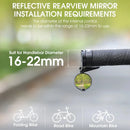 WEST BIKING Universal Bicycle Rearview Mirror Adjustable Rotate Cycling Handlebar Convex Mirrors for MTB Road Bike Accessories