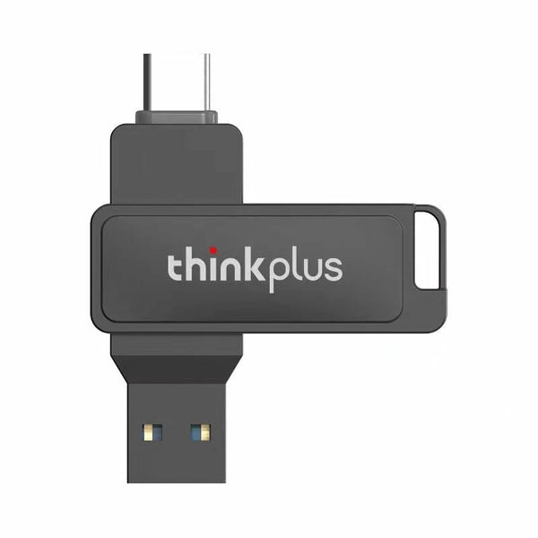 Lenovo Thinkplus MU233 USB3.2 Flash Drive High Speed Dual-interface Pendrive 32GB 64GB 128GB 256GB 512GB Mini Portable Memory U Disk