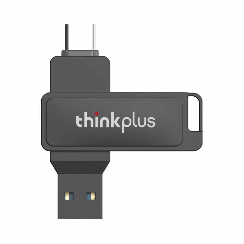 Lenovo Thinkplus MU233 USB3.2 Flash Drive High Speed Dual-interface Pendrive 32GB 64GB 128GB 256GB 512GB Mini Portable Memory U Disk