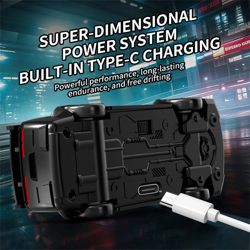 XCL-165 1/64 2.4G 4WD Drift RC Car Mini Racing LED Light Full Proportional Remote Control High Speed On-Road Racing Vehicle Model Boys Gifts Toys