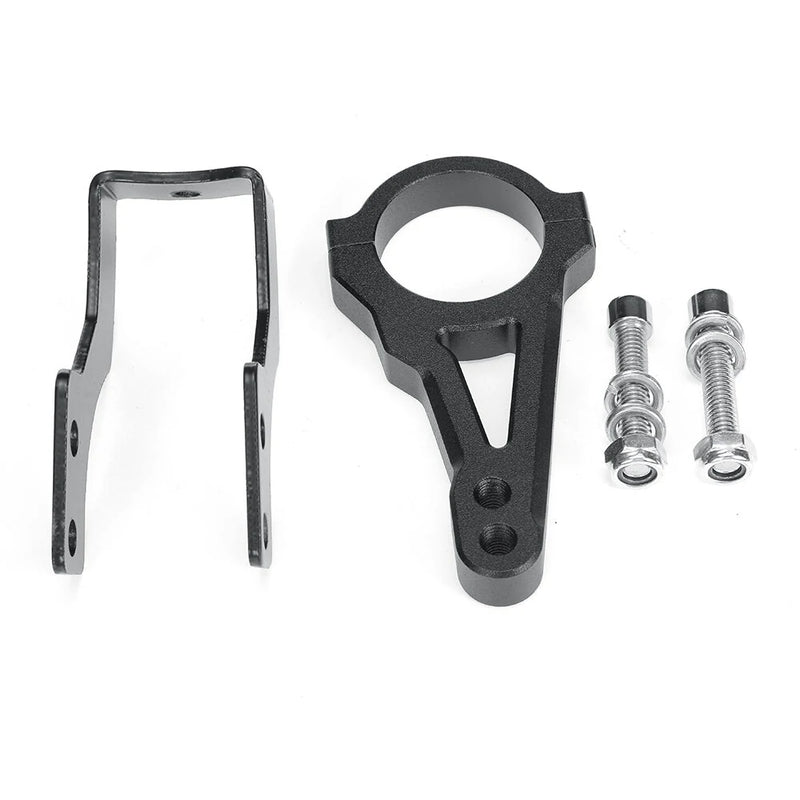 Aluminum Alloy Steering Damper With Damper Bracket Install Auxiliary Bracket For Three-bar Frame Scooter Boyueda S3 ANGWATT T1 Laotie TI30 T30 Xtron DT D88 T107 Pro