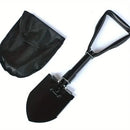 IPRee Outdoor Folding Shovel Steel Multifunctional Camping Tool Survival Shovel With Storage Bag For Outdoor Adventures