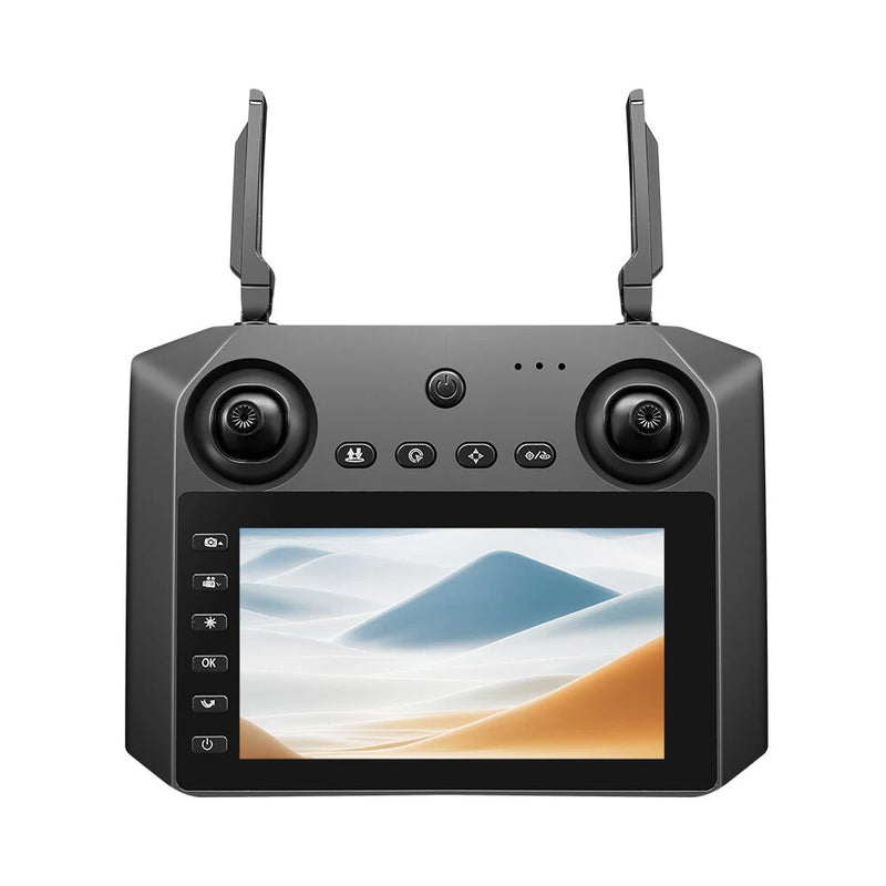 MSRC M33 MAX 5G WiFi FPV with 4.5inch LCD Screen Controller 720P HD Dual Camera Servo Gimbal 360 Obstacle Avoidance Optical Flow Positioning Brushless Foldable RC Drone Quadcopter RTF