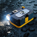 IPRee Multifunctional Folding LED Solar Flashlight Dual Light Source Outdoor Camping Torch Built-in 18 Hardware Tools USB Rechargeable Outdoor Waterproof Emergency Lantern