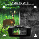 IPRee High Definition Infrared Night Vision 10X Zoom Digital 5K  60MP Outdoor Telescope Camera for Hunting Camping