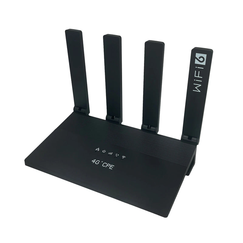 WR800 4G LTE WiFi 6 Router 4 Gigabit Ports SIM Card Slot Mesh Networking External Antennas 600Mbps High-Speed Internet for Home Office Plug and Play