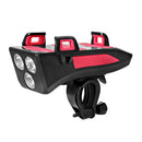 4in1 4000mAh Bicycle Lights USB LED Rechargeable MTB Road Bike Waterproof Cycling Front Headlights Lamp