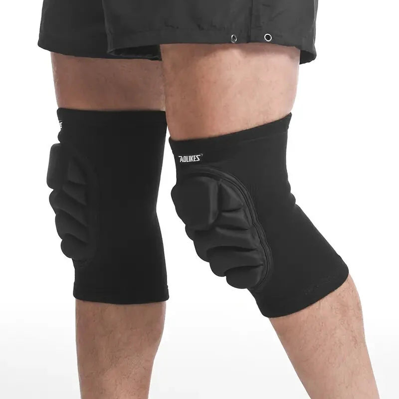AOLIKES 1 Pair Anti-collision Anti-slip Knee Pads Thick EVA Foam Knee Pads for Volleyball Football Dance Sport