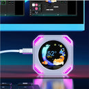 Mirabox DR21 2.1 Inch Computer Secondary Screen USB HD LCD Display Customizable Themes Real-Time CPU RPU RAM Dynamic Desktop Secondary Screen Monitoring Freely