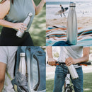 IPRee 750ml Water Bottle with Compartment Portable Water Bottle Pill Organizer Can Safe Hiding Spot for Money Bonus Key Ring Box