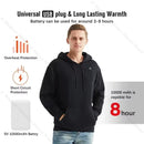 TENGOO HS05B Smart Heated Sweatshirt 5 Heating Areas Quick Heating USB Rechargeable Washable Safety Fashion Oversize Jacket for Winter Outdoors Keep Warm