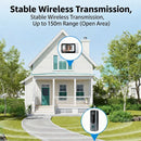 M20s Wireless Video Doorbell with 115 Ultra Wide Angle Infrared Night Vision 4000mAh Battery No WiFi Needed Two Way Audio IP65 Weatherproof Doorbell Camera