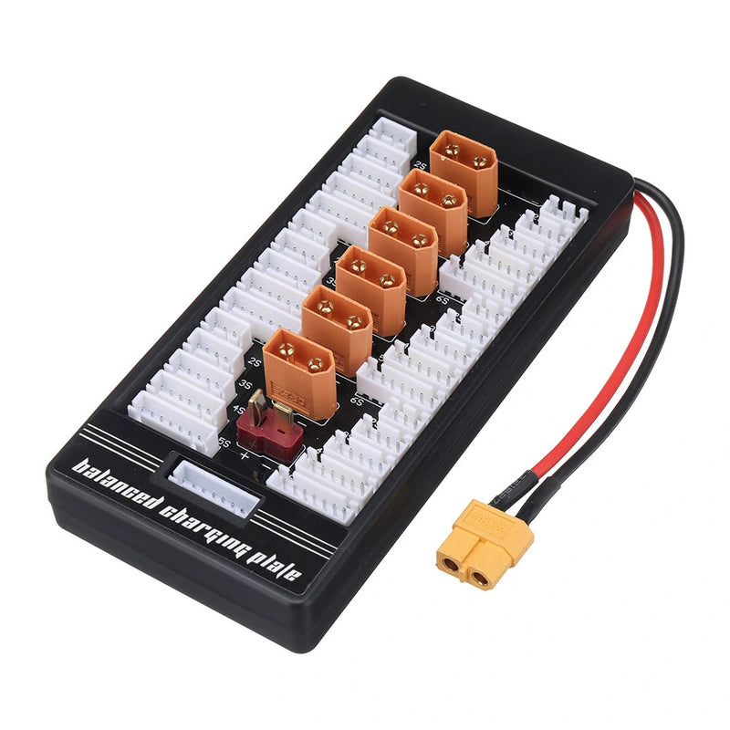 2-6S XT60 Plug Parallel Charging Board Para Board XT60 Plug 4.0MM Banana Plug T Plug Input for Imax B6 B6AC Charger
