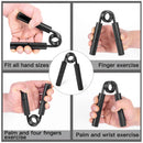 250LB Hand Grip Strengthener Metal Gripper Aluminum Handle Professional Strength Handgrip Finger Training for Gym Sport