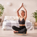 KALOAD Wooden Wobble Balance Board Adult Exercises Training Balancing Rocking Board Level Training Balance Pedal Gym Exercise Pad for Home Fitness