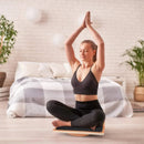 KALOAD Wooden Wobble Balance Board Adult Exercises Training Balancing Rocking Board Level Training Balance Pedal Gym Exercise Pad for Home Fitness