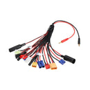 20 in 1 Multifunction Charger Cable 4mm Banana Pklug to XT60 XT90 EC3 EC5 Tamiya  for B6 B6AC PL6 PL8 Charger