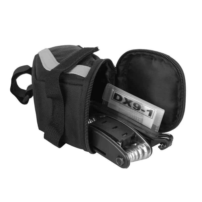 B-Soul 1L Bicycle Bag Large Capacity Nylon Fabric Ultralight Waterproof Bicycle Seat Tail Bags for Electric Bike Mountain Bike Road Bike