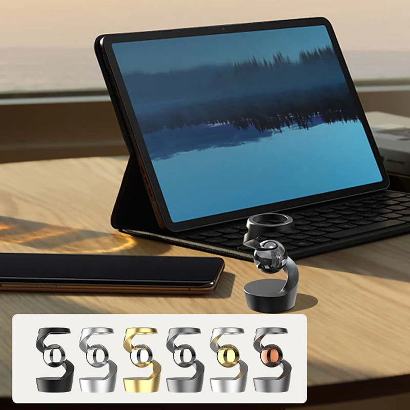 Floating Desk Toy Home Decoration Gravity Defying Kinetics Desk Toy Desktop Levitating Gyro Stress Reliever Kinetics Levitation Toy Optical Illusion Desk Toy