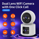 Vstarcam CB90DR 3MP HD Dual Lens Wireless Security Camera WIFI Color Night Vision PIR Human Detection Two Way Audio 5000mAh Battery Cloud Storage APP Remote Monitoring Home Cameras