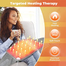 TENGOO Electric Heating Pad for Waist Back Neck Shoulders, Heated Cushion Waist Belt with 4 Timers & 9 Heating Setting, Comfortable Warm