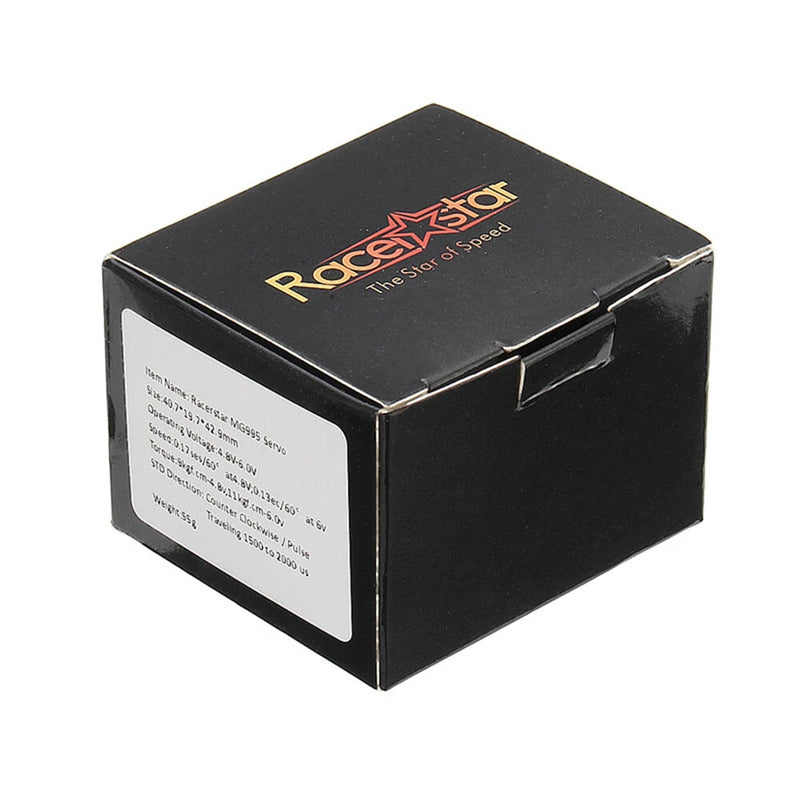 Racerstar MG995 13KG Metal Gear Large Torque Analog Servo For 1:8 1:10 RC Car Robot Helicopter Airplane