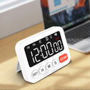 LED Digital Display Alarm Clock Timer Clock Timer Kitchen Baking Countdown Timer Time Reminder with 4 Brightness Levels Adjustment