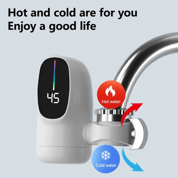 Instant Hot Water Tap Digital Display  Instant Electric Water Heater Kitchen Faucet Adapter Fast Heating Digital Display Bathroom Accessories