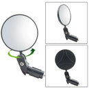 2pcs Bicycle Rear View Mirror Adjustable 360 Rotatable Convex Lens 360 Rotatable Handlebar Safety Mirror For MTB And Road Bike Reflector