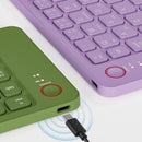 B023 Mini bluetooth Folding Keyboard for IOS/Android/Windows Tablet Mobile Phone Type-C Rechargeable Keyboard Computer Accessories