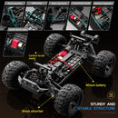 SMRC 8619 RTR 1/14 2.4G 4WD 38km/h RC Car High Speed Short Course Off-Road Truck LED Light Full Proportional Vehicles Models Toys