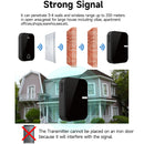 1-to-1 Wireless Music Doorbell IP44 Waterproof 200 Meters Long Range Remote 38 Music Easy Installation Smart Home Battery Operated Door Bell EU Plug Pager