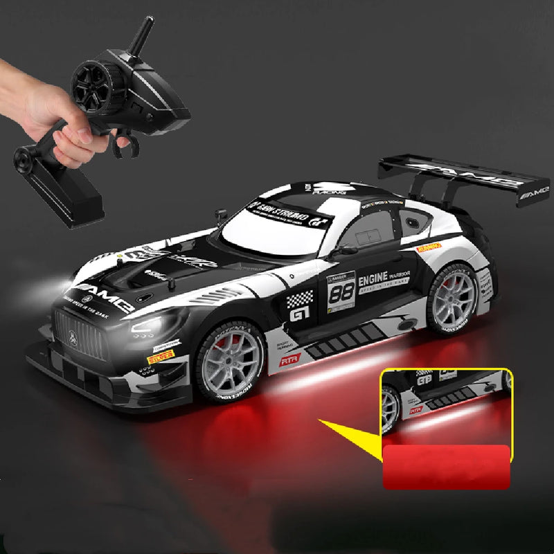XJRC XJ-1997 RTR 1/16 2.4G 4WD Drift RC Car Mini Racing LED Light Remote Control High-Speed Motor On-Road Race Vehicle Model Boys Gifts Toys