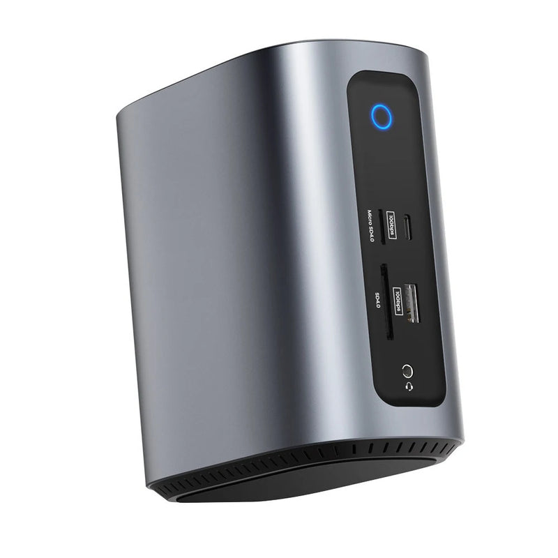 BlitzWolf BW-TH15 17-in-1 USB C Docking Station with Dual HD 4K/60HZ Triple Display USB3.0 USB3.2 10Gbps Date Transmission RJ45 Ethernet Port PD 100W Fast Charge