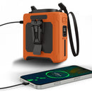 IPRee Portable Waist Fan 10000mAh USB Rechargeable Fan Outdoor Waist Clip Camping Fan Mini Hang Neck Fan with LED Light and Power Bank for Sports, Outdoor Work