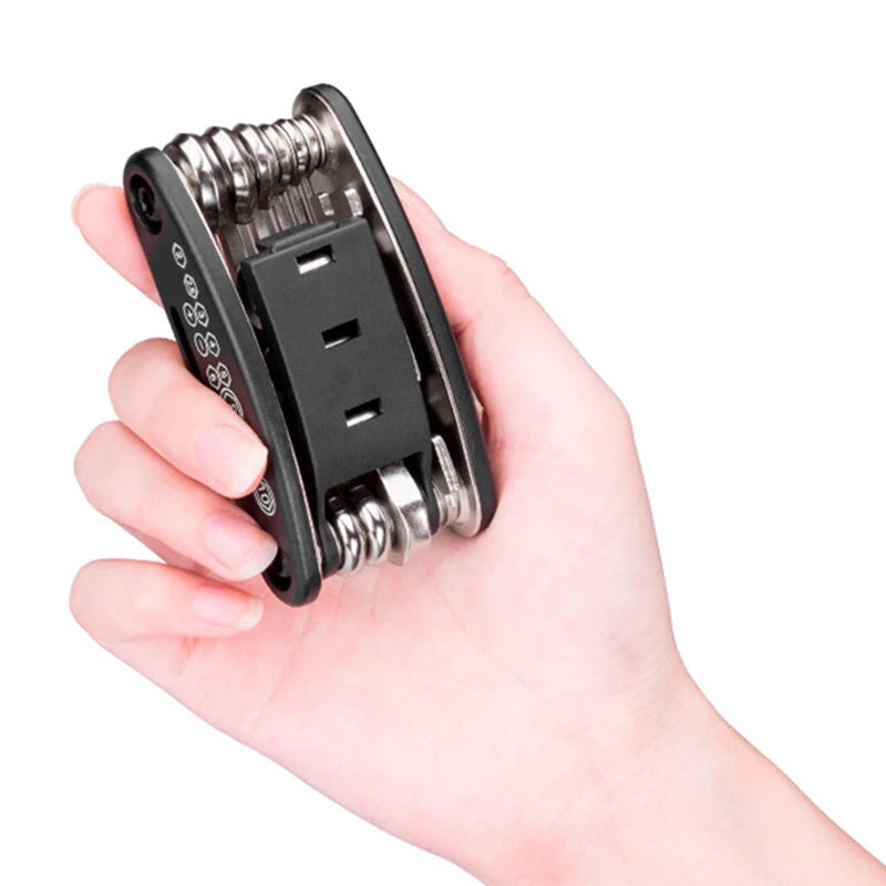 ROCKBROS GJ8002 16 in 1 Bike Multitools Mountain Bicycle Tools Sets Bike Bicycle Repair Tools Kit Hex Wrench Mountain Cycle Screwdriver Tool