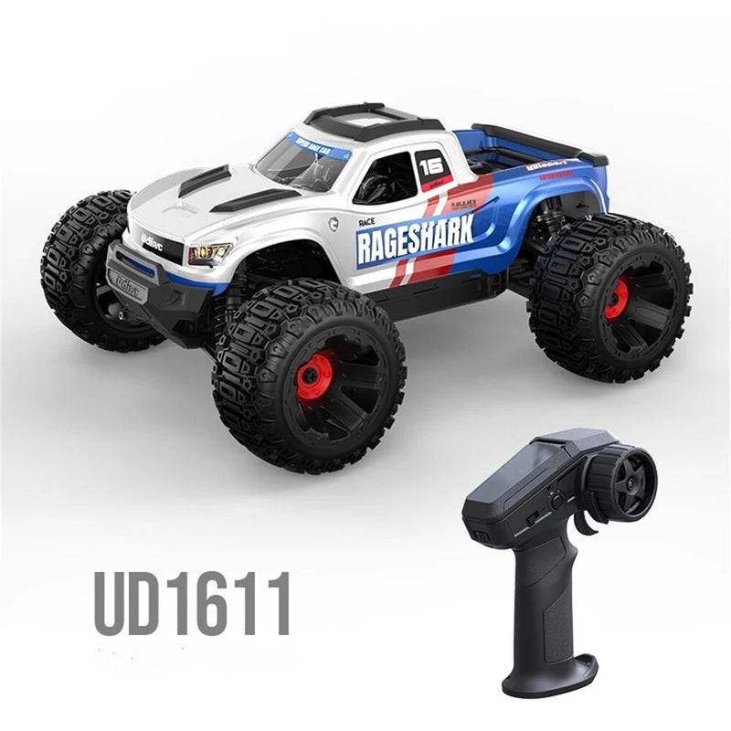 UDIRC 1611 RTR 1/16 2.4G 4WD 30km/h RC Car LED Light High Speed Off-Road Truck Full Proportional Vehicles Models Oil Filled Shocks Toys