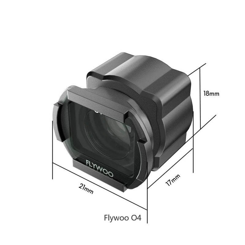 Flywoo O4 Wide Angle Lens 155 FOV Ultra Lightweight 3.7g with UV ND8 ND16 ND32 Filter Set for DJI O4 Lite FPV Racing Drones
