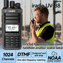 iRadio UV88 GPS Multiband Radio Walkie Talkie 1024 Channels IP67 Waterproof Type-C Charging CB SSB HF FM SW MW LW Amateur Ham Two Way Radio