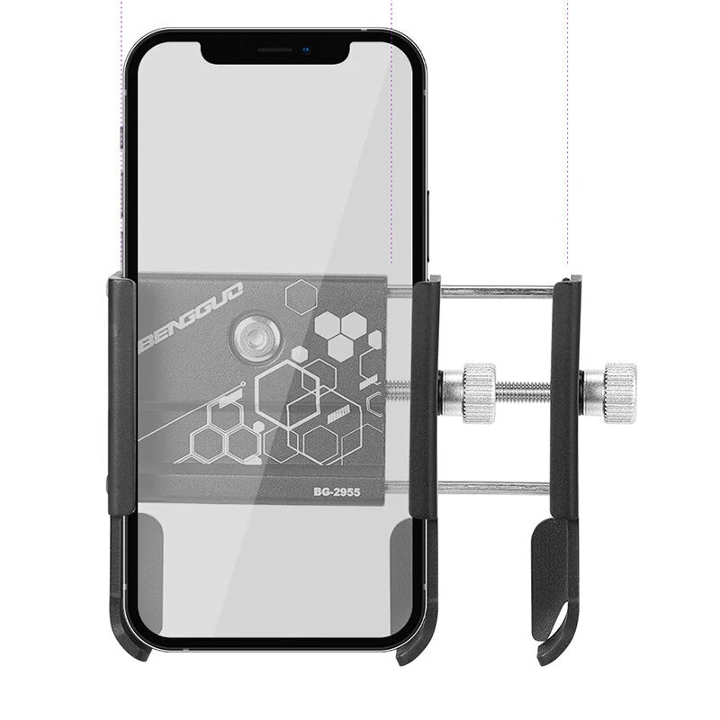 Bike Holder Aluminum Alloy 360 Adjustable Sturdy Anti-fall 0.2kg Lightweight Handlebar Holder for Motorcycle Bicycle Scooter Bracket