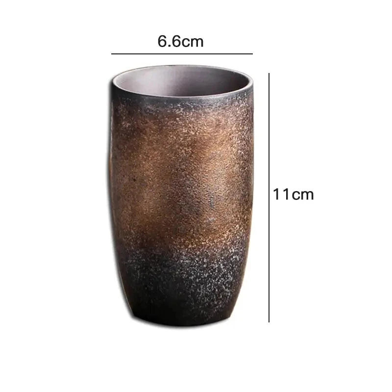 IPRee 230ML Retro Tea Cups Porcelain Water Tea Cup Home Vintage Espresso Coffee Cup Ceramic Latte Cups Stoneware Teacup