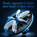 Littlelofa Mini Electric Shaver Mini Portable Men's Shaver Rechargeable Travel Mini Rotary Beard Shaver Home 400mAh Portable Shaver