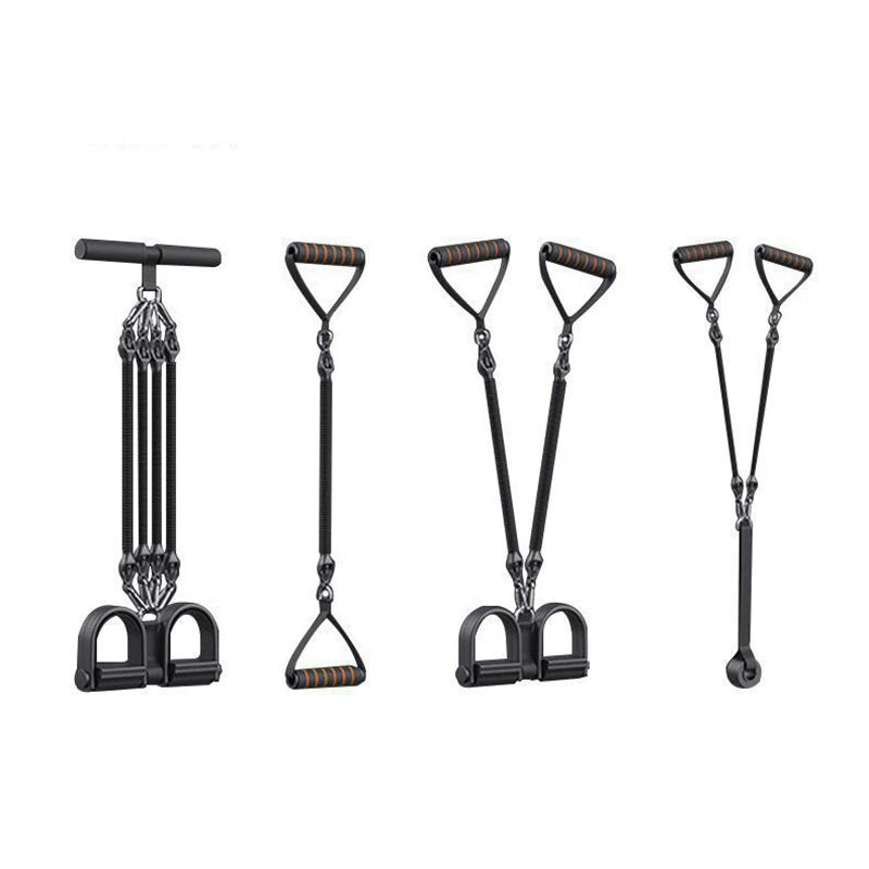 100 Pounds High Density Resistance Bands with 4 Tension Ropes Environmentally Friendly No Slip 42cm Suitable for All Ages No Electricity Required