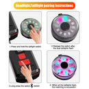 BIKIGHT Bluetooth Pairing Bicycle Light Set 120dB Horn Bike Headlight with Anti-fog Cover Matching Colorful Bike Taillight for Night Cycling Safety