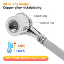 KINGROON V6 Voron Ceramic Kit Bimetallic Throat Pipe Three-Hole Hardened Steel Nozzle 320C High Temperature 24V 3D Printer Parts