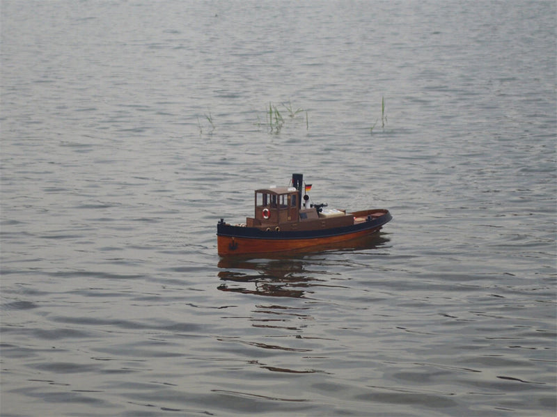 Tony Ray Aero Model 1/18 Mini 1930s Steam Tug Boat RC Ship DIY Full KIT Unassembled w/ Motor ESC Servo Micro Toys