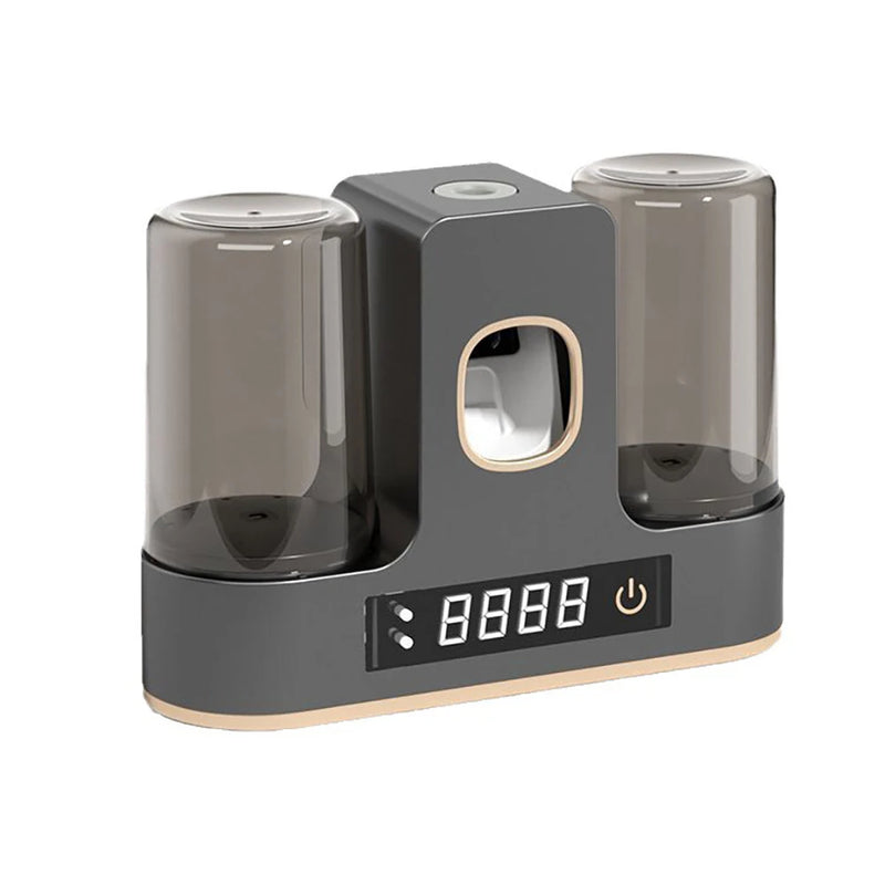 Smart Toothbrush Sterilizer UV Light Toothbrush Holder Toothpaste Squeezer Dispenser Wall Mounted UV Sterilization Drying Toothbrush Storage Rack