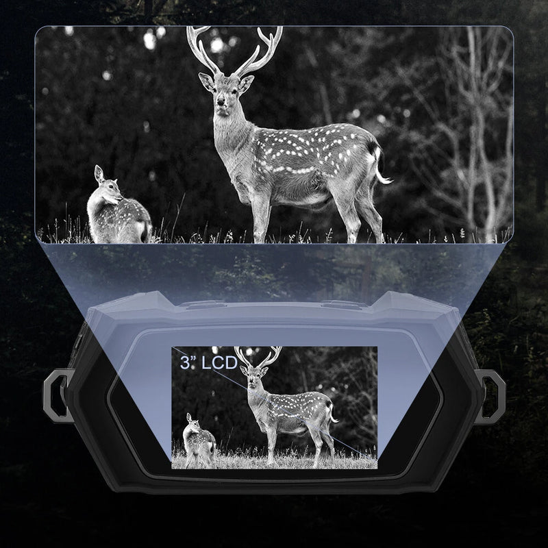 IPRee 600m Digital Zoom High Power Binocular with Night Vision 8X Magnification and  Adult Birding Cruises Safaris Outdoor Sports and Travel Kits